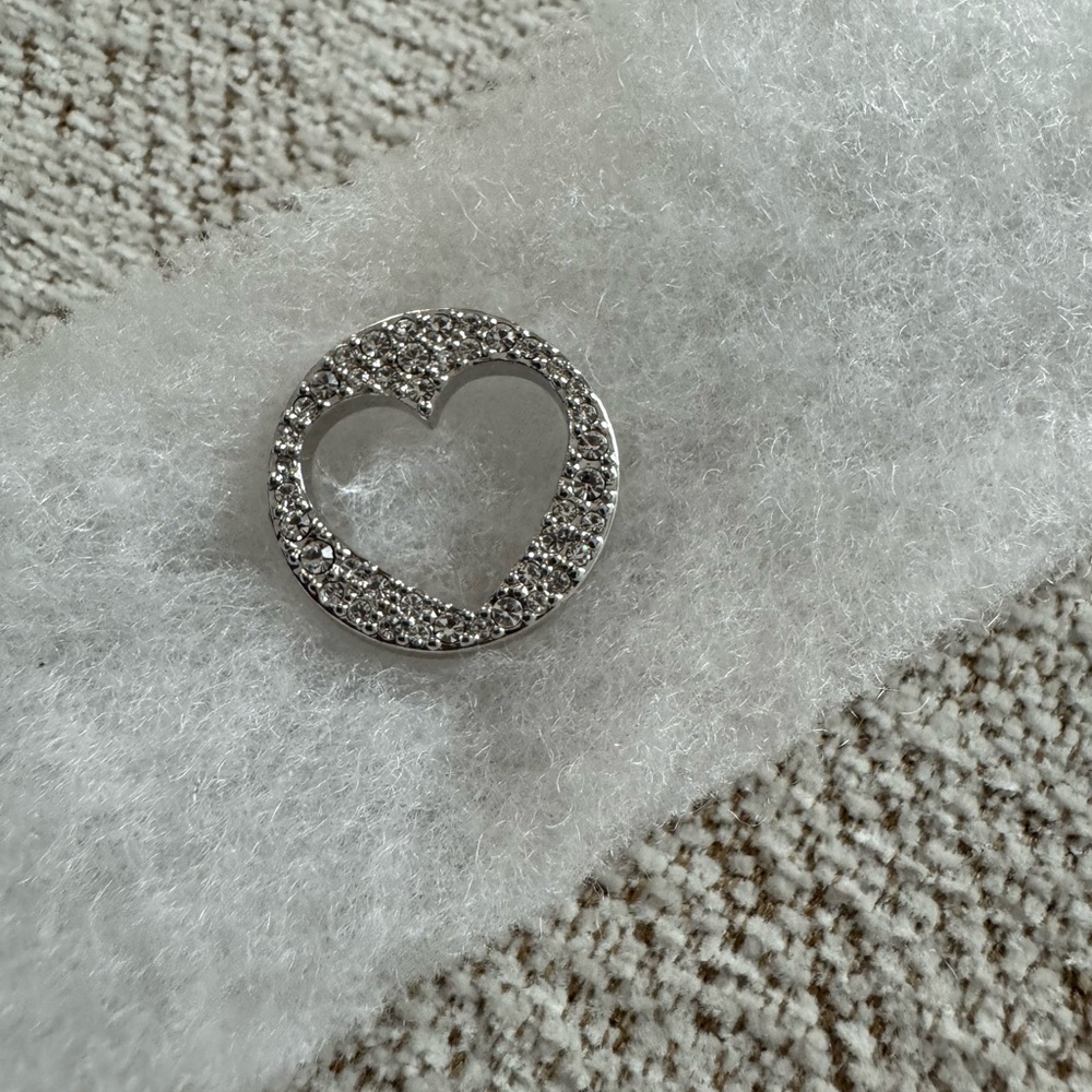 Origami Owl Silver Heart Pendant